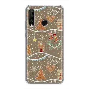 Новорічні, Святкові Чохли для Huawei P30 Lite - 2024 год (Новорічні пряники)