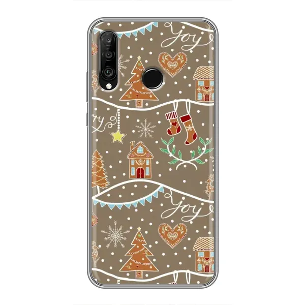 Чехол с принтом «Новогодние пряники» для Huawei P30 Lite / Nova 4e