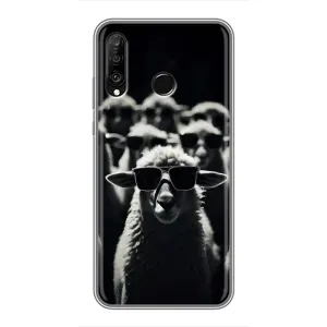 Чехол с принтом «Овечка в очках» для Huawei P30 Lite / Nova 4e