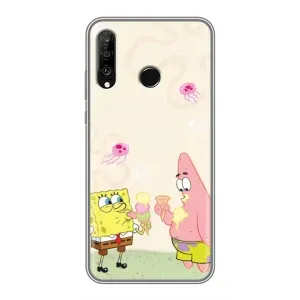 Чехол с принтом «Патрик и Боб» для Huawei P30 Lite / Nova 4e
