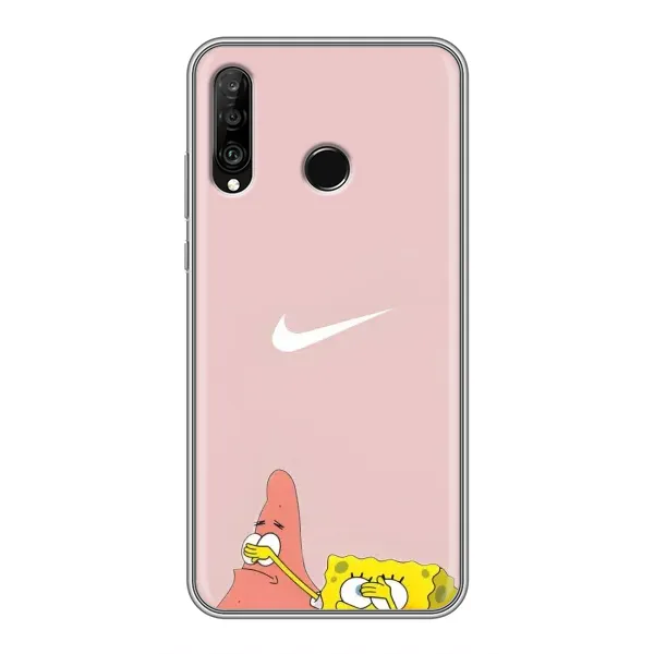 Чехол с принтом «Патрик и Губка» для Huawei P30 Lite / Nova 4e Чехол с принтом «Патрик и Губка» для Huawei P30 Lite / Nova 4e