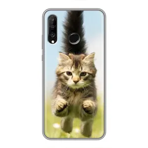 Чехлы с Котиками для Huawei P30 Lite (VPrint) (Прыжок кота)