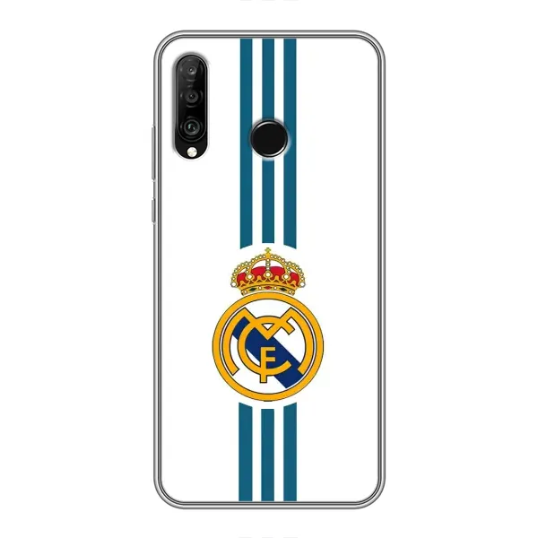 Чохол з принтом «Реал Мадрид на білому» для Huawei P30 Lite / Nova 4e
