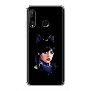 Чохол з принтом «серйозна Венздей» для Huawei P30 Lite / Nova 4e