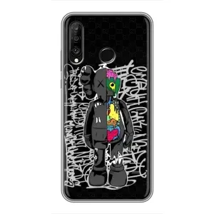 Чохли для Huawei P30 Lite - Bearbrick Louis Vuitton (PREMIUMPrint) (Стиль Bearbrick)