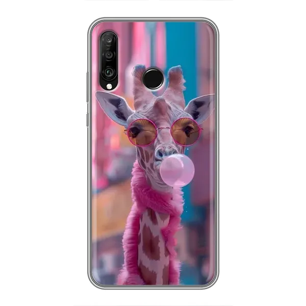 Чехол с принтом «Стильный жирав» для Huawei P30 Lite / Nova 4e