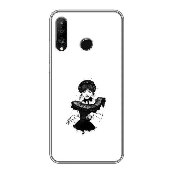Чохол з принтом «танець Венздей» для Huawei P30 Lite / Nova 4e