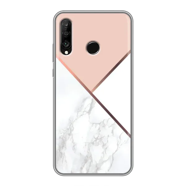 Чохол з принтом «Тройний мрамор» для Huawei P30 Lite / Nova 4e