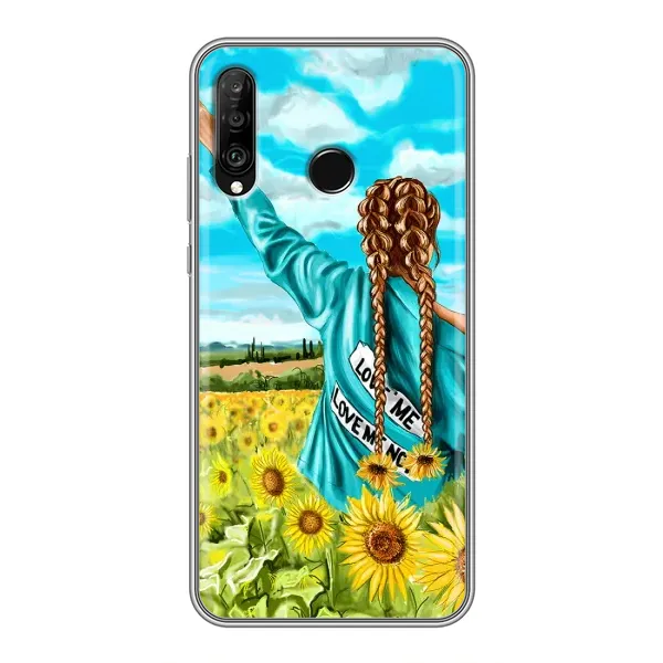 Чехол с принтом «Украиночка» для Huawei P30 Lite / Nova 4e