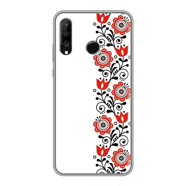 Чехол с принтом «Яркая вишиванка» для Huawei P30 Lite / Nova 4e