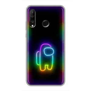Чехол Амонг Ас для Huawei P30 Lite (AlphaPrint) (Яркий скин)