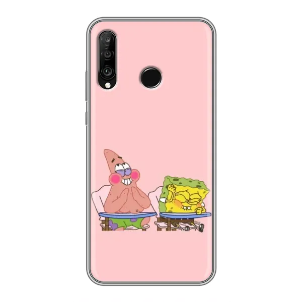 Чехол с принтом «За партой» для Huawei P30 Lite / Nova 4e Чехол с принтом «За партой» для Huawei P30 Lite / Nova 4e