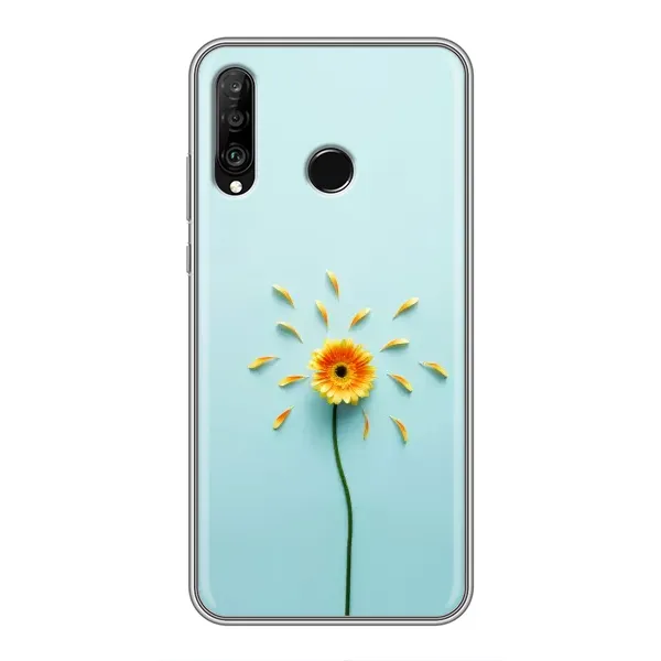 Чехол с принтом «Желтый цветок» для Huawei P30 Lite / Nova 4e