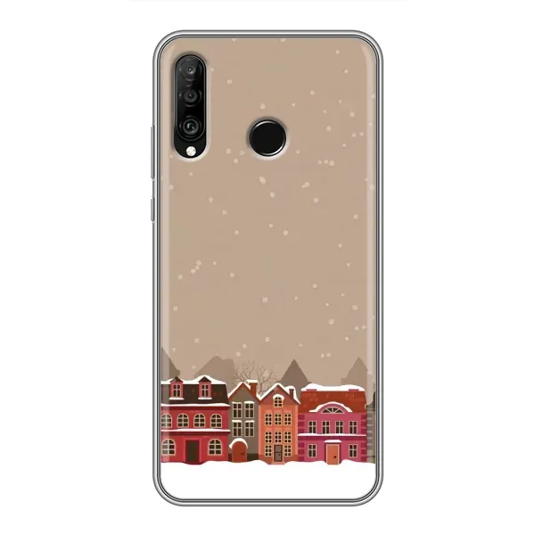 Чехол с принтом «Зимний город» для Huawei P30 Lite / Nova 4e