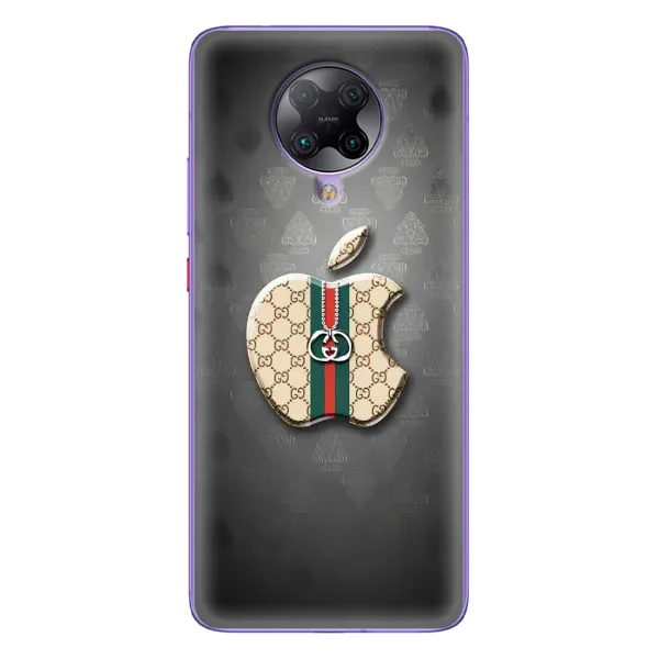 Чехол с принтом «Apple gucci» для Xiaomi POCO F2 Pro