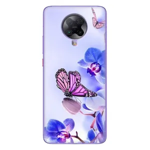 Чохли з квітами для Xiaomi POCO F2 Pro (VPrint) (Метелик на квітах)