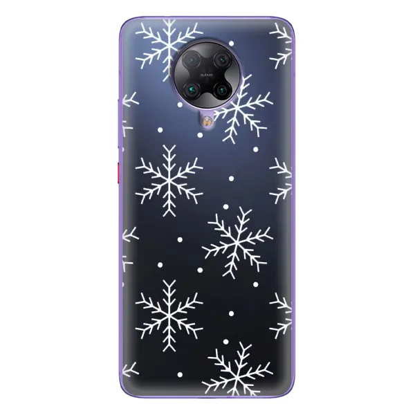 Чехол с принтом «Белые снежинки» для Xiaomi POCO F2 Pro