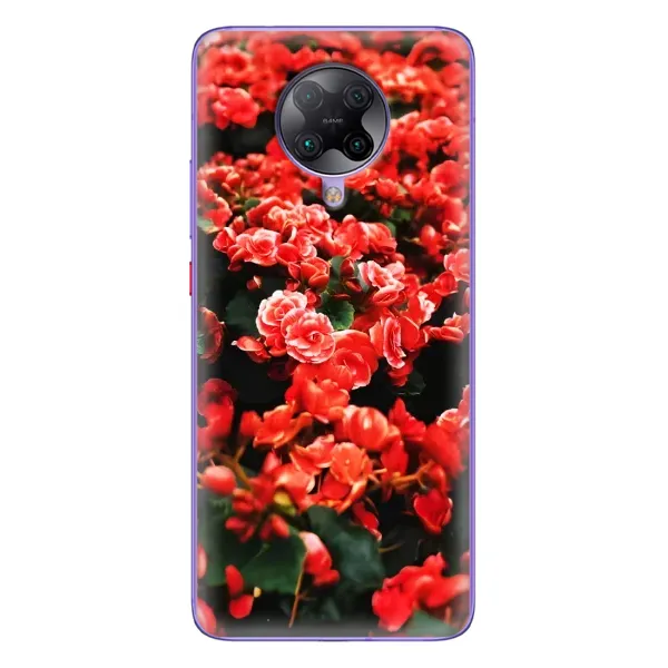 Чехол с принтом «Цветы красные» для Xiaomi POCO F2 Pro