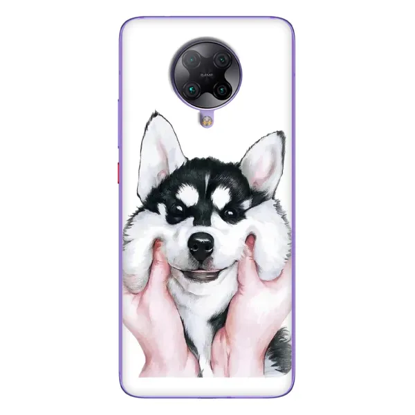 Чехол с принтом «Довольный Хаски» для Xiaomi POCO F2 Pro