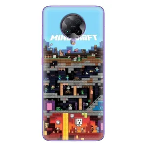 Чохол Майнкрафт на Xiaomi POCO F2 Pro (AlphaPrint) Minecraft (фон Minecraft)