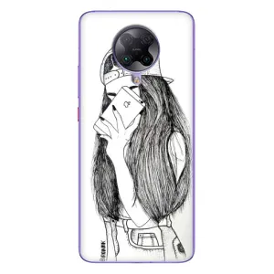 Чехол с печатью для Xiaomi POCO F2 Pro - (Мода) (AlphaPrint) (Фото девочки)