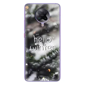 Новогодние, Праздничные Чехлы для Xiaomi POCO F2 Pro - 2024 год (Hello winter)