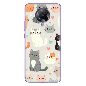 Чехол с принтом «Коллаж котов» для Xiaomi POCO F2 Pro