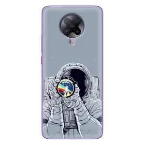 Чехол NASA для Xiaomi POCO F2 Pro (AlphaPrint) (Космонавт фото)