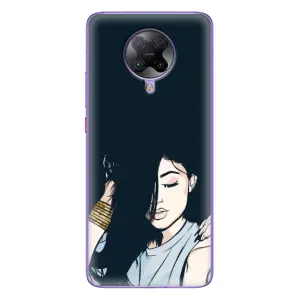 Чехол с печатью для Xiaomi POCO F2 Pro - (Мода) (AlphaPrint) (Красивая девочка)