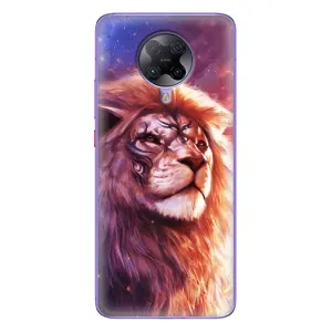 Чехол со Львом для Xiaomi POCO F2 Pro (VPrint) (Красочный Лев)