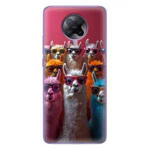 Чехол с принтом «Ламы в очках» для Xiaomi POCO F2 Pro
