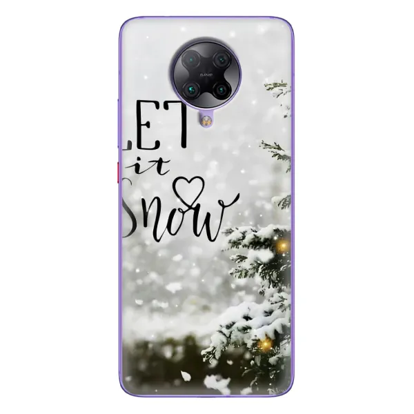 Чехол с принтом «Let it snow» для Xiaomi POCO F2 Pro