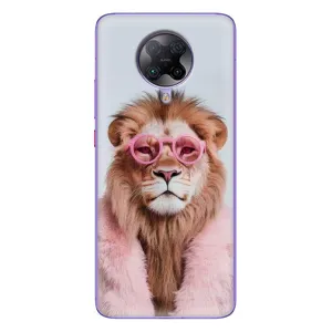 Чехол с принтом «Лев в очках» для Xiaomi POCO F2 Pro