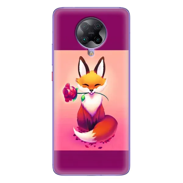 Чехол с принтом «Лисичка с розочкой» для Xiaomi POCO F2 Pro