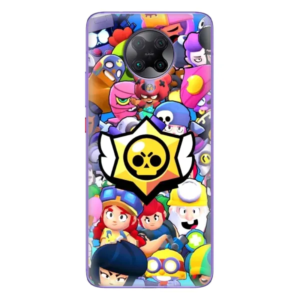 Чохол з принтом «Лого Brawl Stars» для Xiaomi POCO F2 Pro
