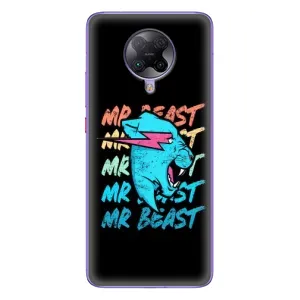 Чехлы Мистер Бист для Поко Ф2 Про (logo Mr beast)