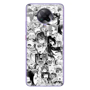 Анимешный чехол для Xiaomi POCO F2 Pro (Ahegao manga)