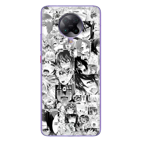 Чехол с принтом «Ahegao manga» для Xiaomi POCO F2 Pro