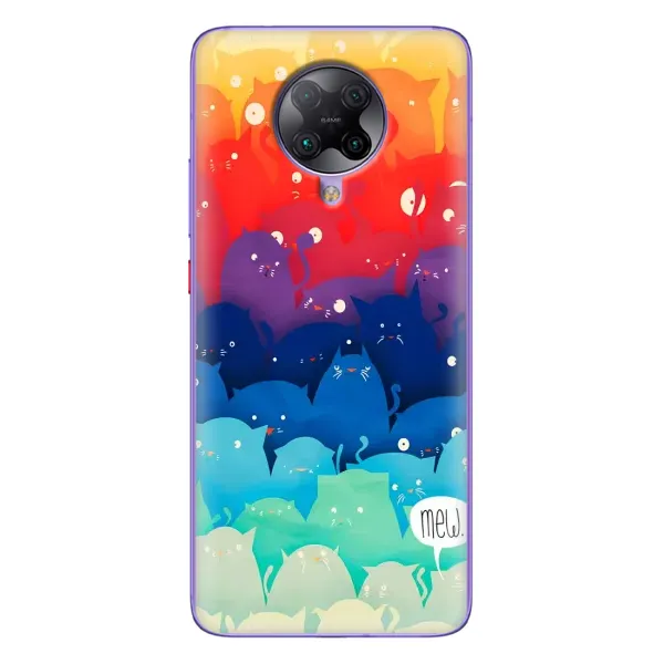 Чехол с принтом «Mew» для Xiaomi POCO F2 Pro Чехол с принтом «Mew» для Xiaomi POCO F2 Pro