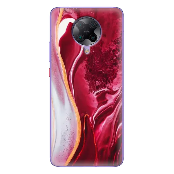 Чехол с принтом «Мрамор красный» для Xiaomi POCO F2 Pro