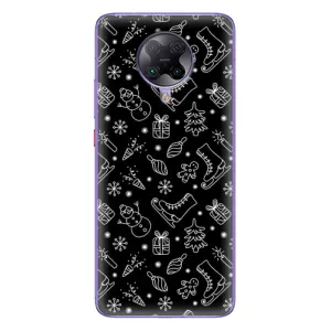 Новогодние, Праздничные Чехлы для Xiaomi POCO F2 Pro - 2024 год (Новогодний фон)