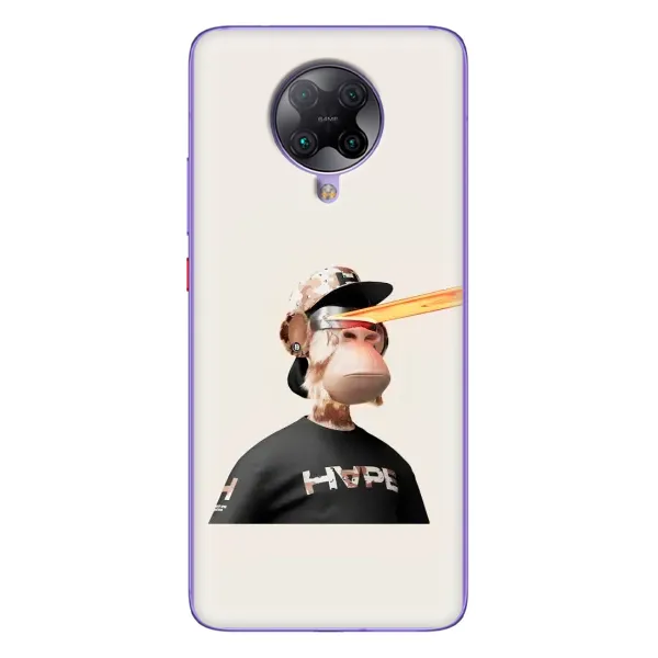 Чехол с принтом «обезьяна NFT в очках» для Xiaomi POCO F2 Pro