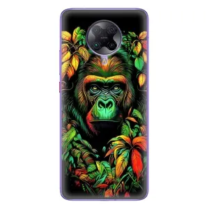 Чехол с Обезьянами Xiaomi POCO F2 Pro - (AlphaPrint) (Обезьяна в тропиках)