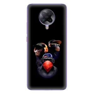 Чехол с Обезьянами Xiaomi POCO F2 Pro - (AlphaPrint) (Три обезьяны)