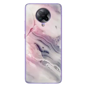 Мраморний чехол на Xiaomi POCO F2 Pro (VPrint) (Пурпурний Мрамор)