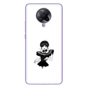 Чехлы Венсдей на Xiaomi POCO F2 Pro Уэнсдей (AlphaPrint) (танец Уэнздей)