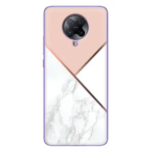 Мраморний чехол на Xiaomi POCO F2 Pro (VPrint) (Тройний мрамор)