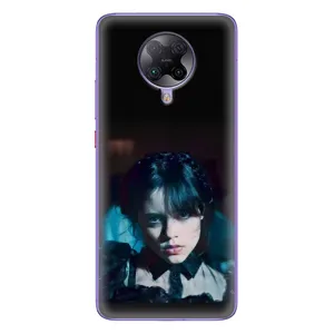 Чехлы Венсдей на Xiaomi POCO F2 Pro Уэнсдей (AlphaPrint) (взгляд Уэнздей)