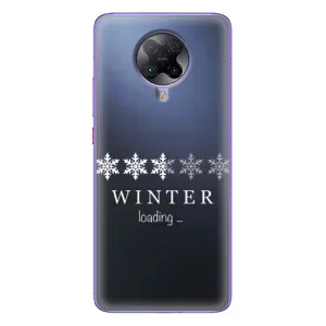 Зимние Чехлы для Поко Ф2 Про - прозрачный фон (Winter loading)