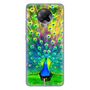 Чехол с птицами на Xiaomi POCO F2 Pro (VPrint) (Яркий Павлин)
